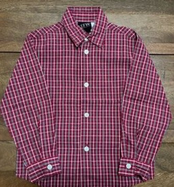Camisa de cuadros roja infantil TFW TALLA 3