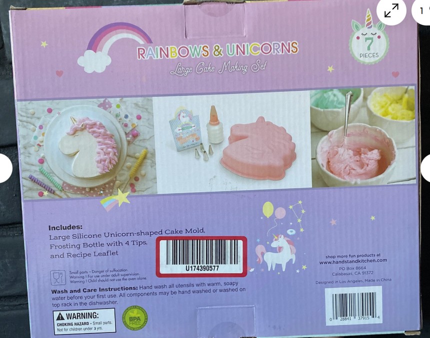 Set para Pastel de Unicornios 