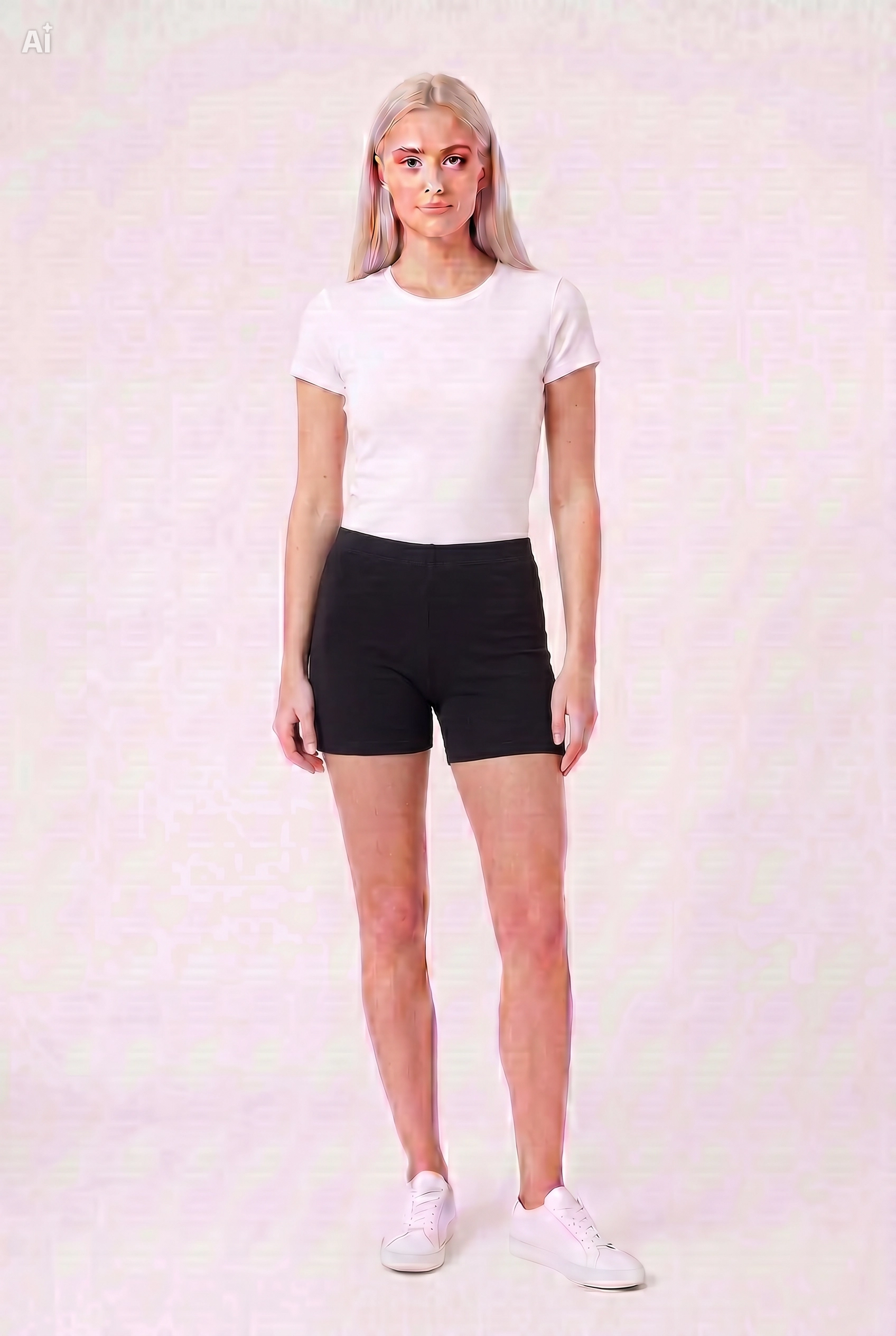 Shorts negros básicos ATHLETIC WORKS TALLA S-M