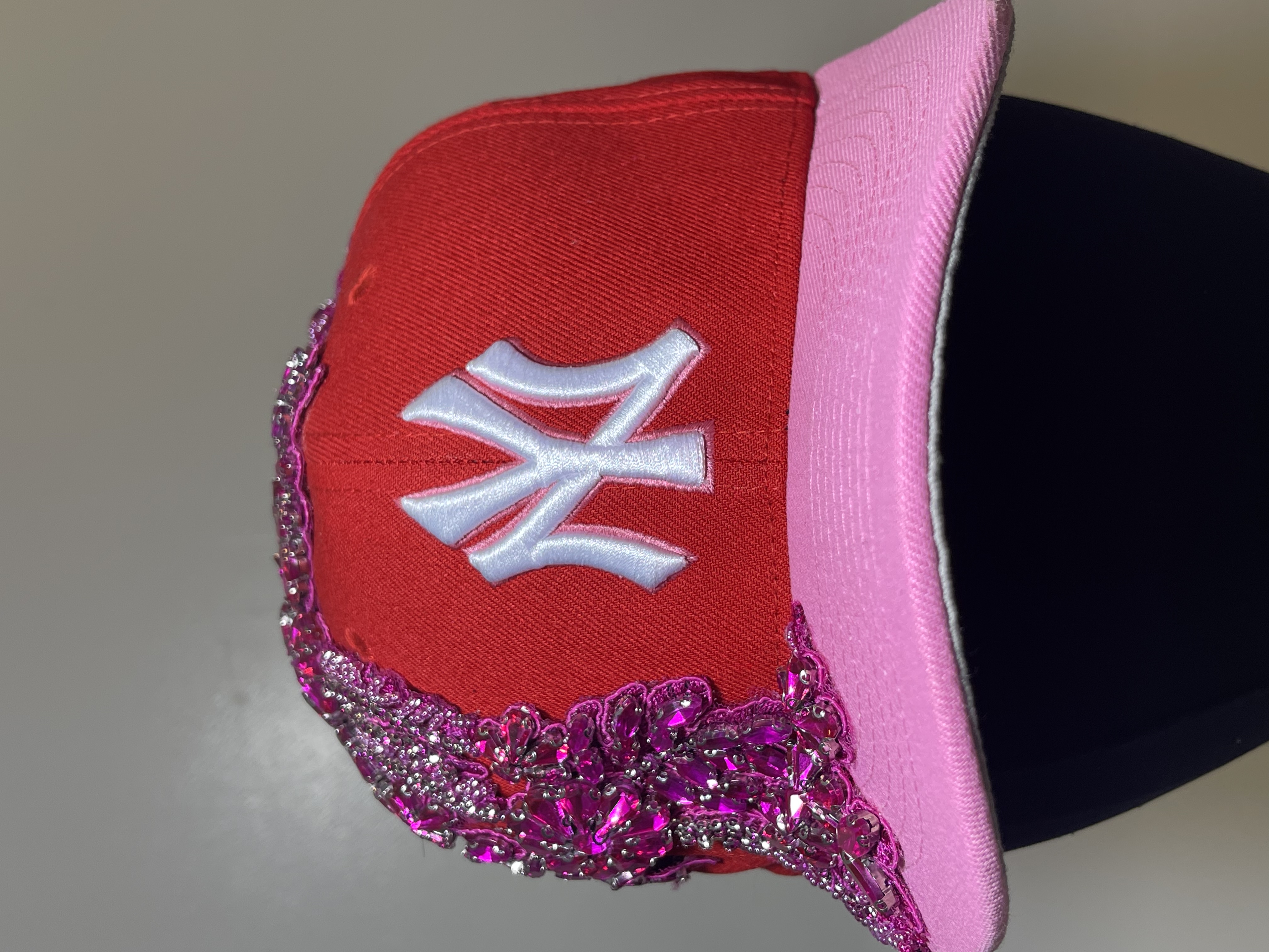 The Blush & Crimson NY Embellished Cap