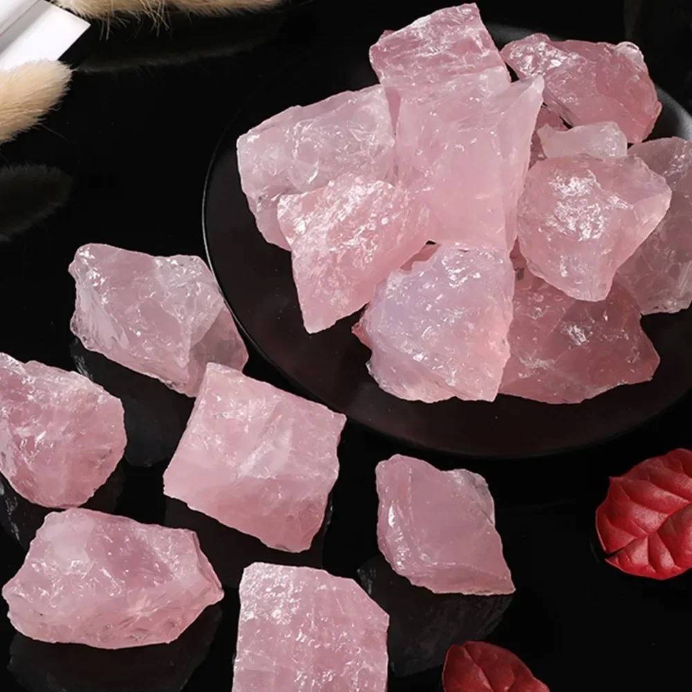 Natural Rose Quartz Raw Crystal (5–300g) – Healing Pink Stone for Décor, Reiki & Energy Balance