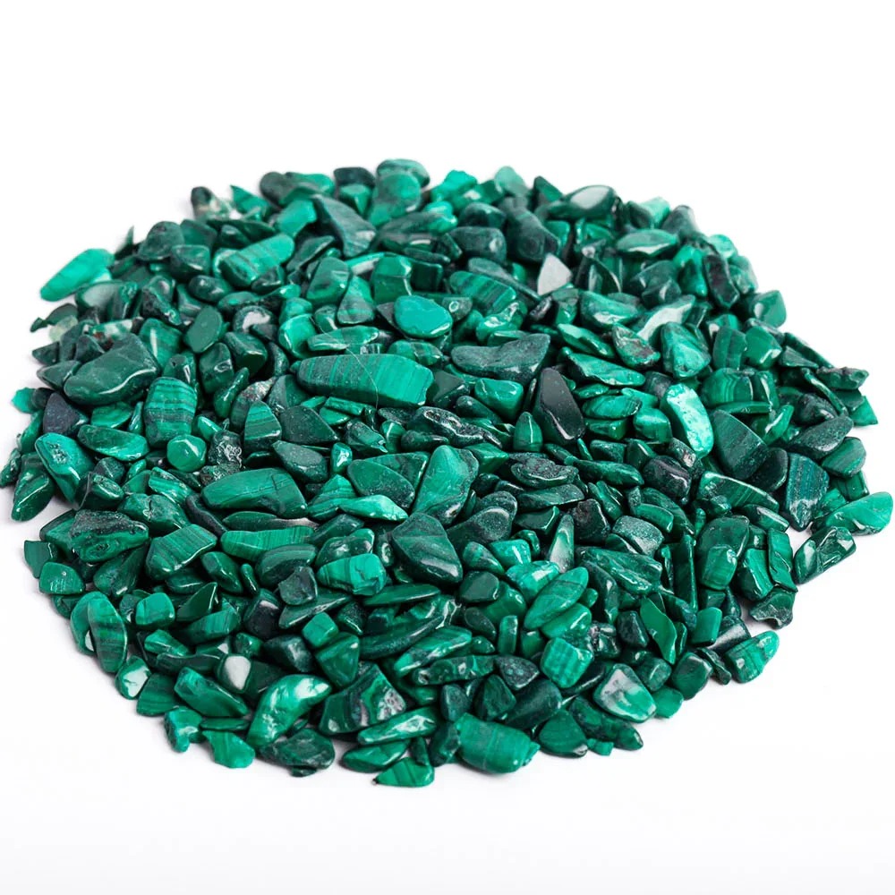 Natural Malachite Crystal Chips (3–12mm) – Green Healing Stone