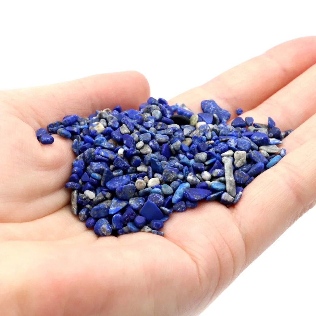 Natural Lapis Lazuli Crystal Chips (3–12mm) – Deep Blue Gemstone Chips