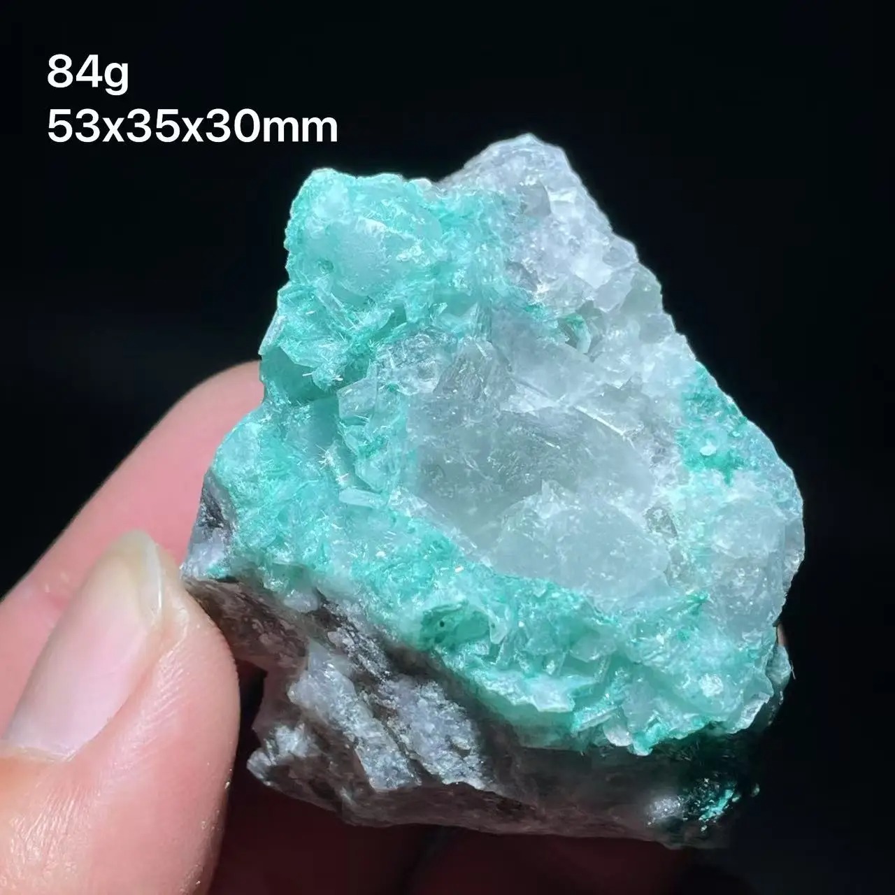 Copper Vanadium Quartz Calcite Mineral Specimen