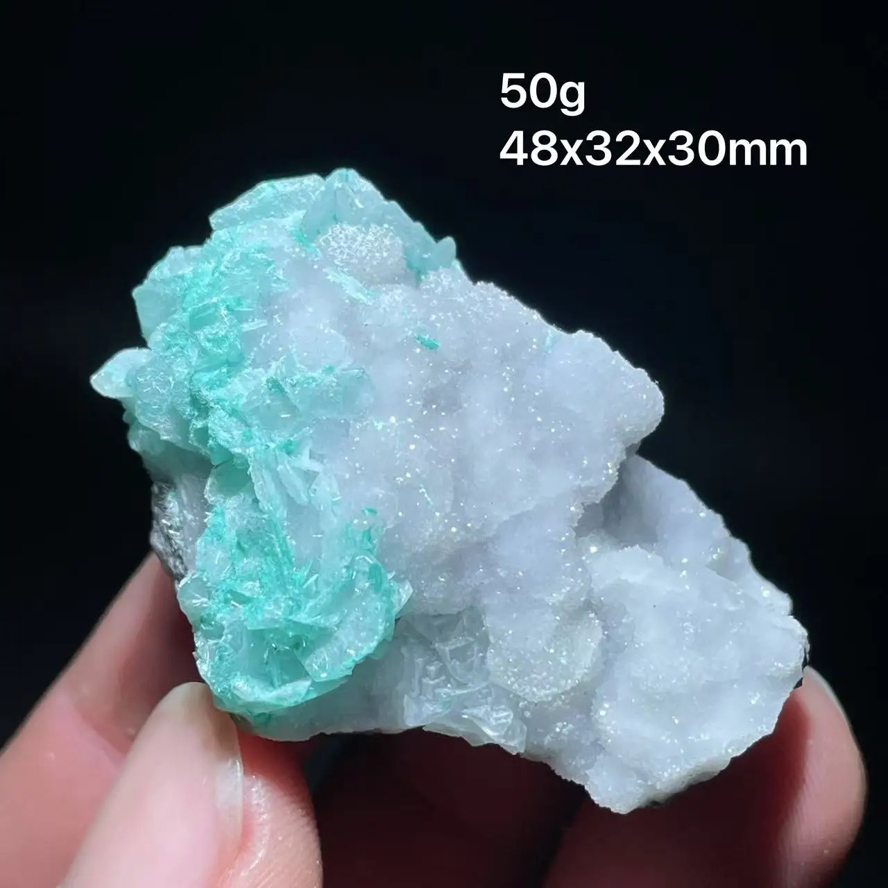 Copper Vanadium Quartz Calcite Mineral Specimen