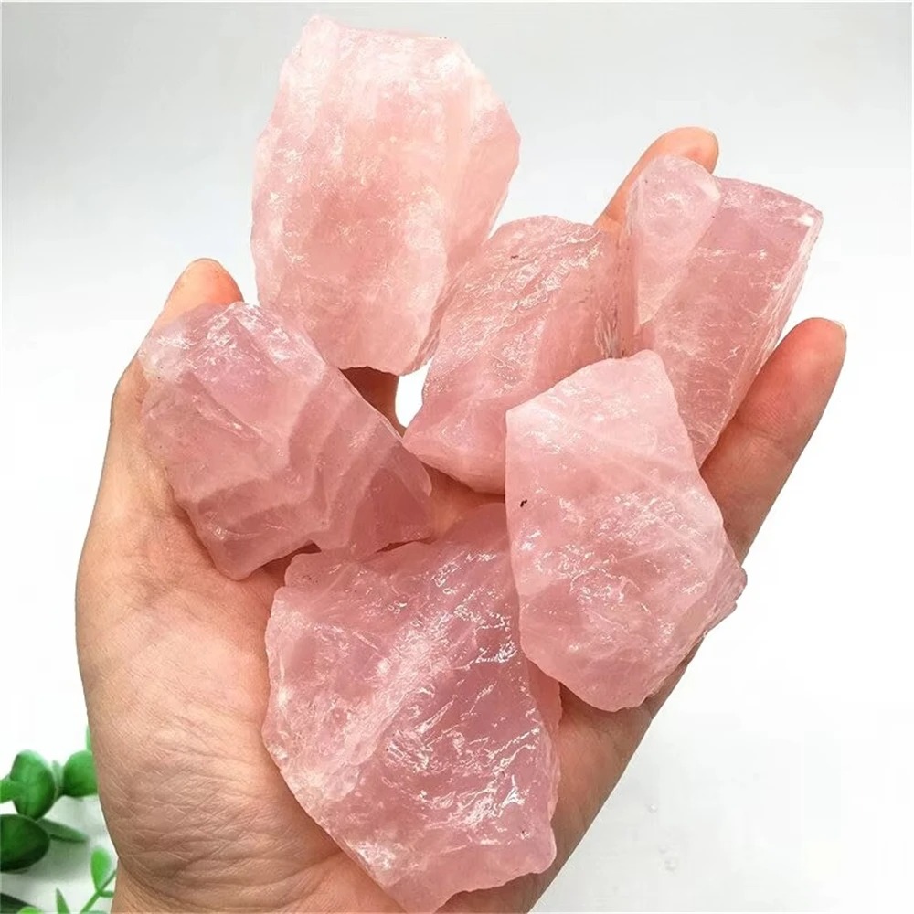 Natural Rose Quartz Raw Crystal (5–300g) – Healing Pink Stone for Décor, Reiki & Energy Balance
