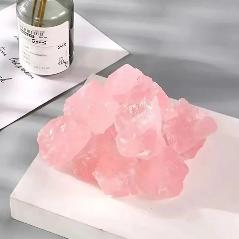 Natural Rose Quartz Raw Crystal (5–300g) – Healing Pink Stone for Décor, Reiki & Energy Balance