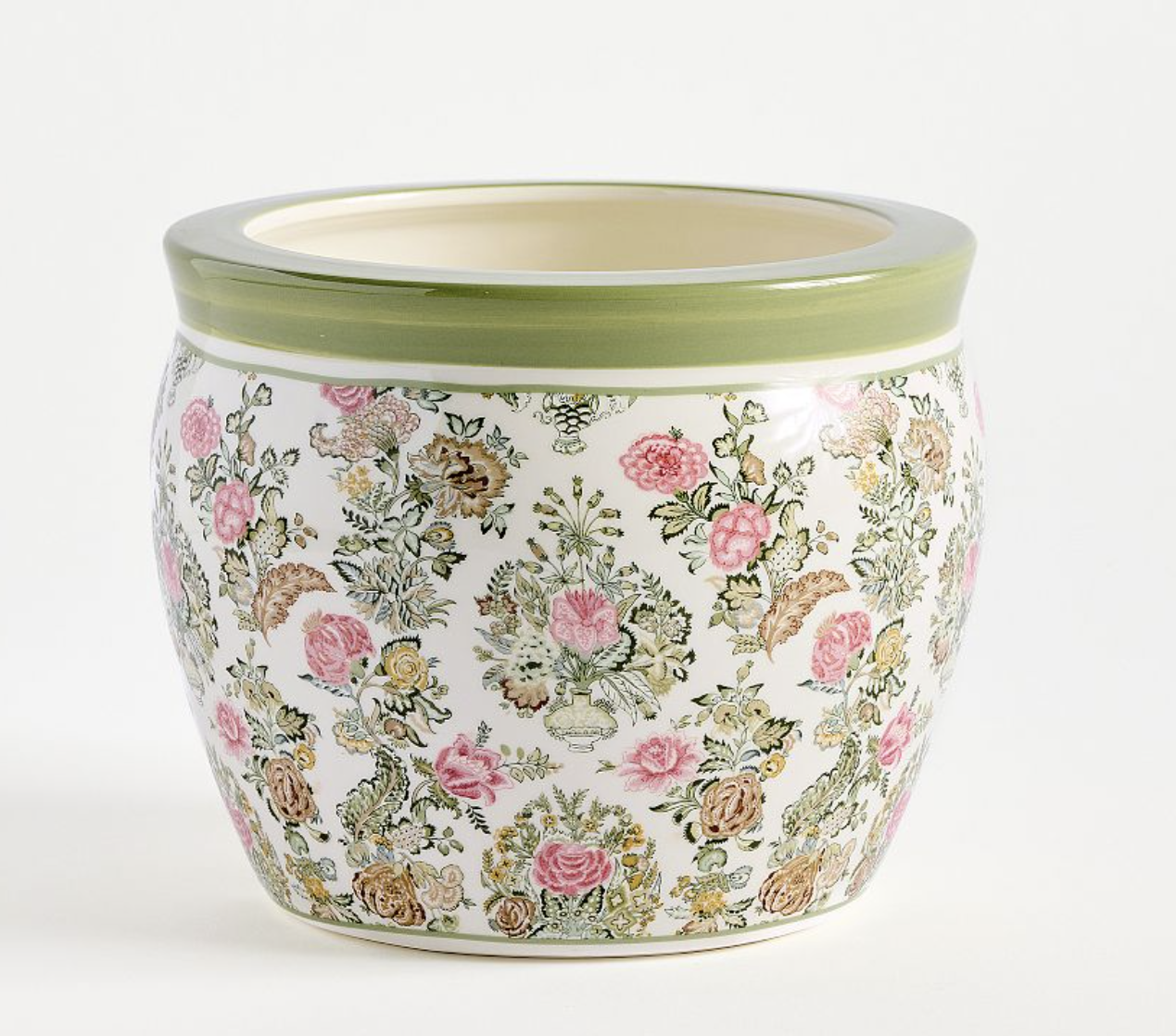 Floral Ceramic Planter