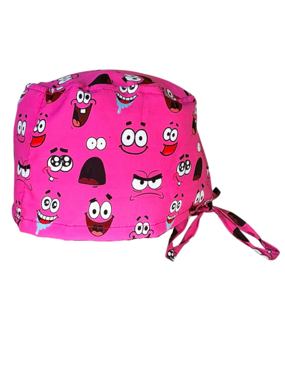 Gorro quirúrgico rosa con emojis