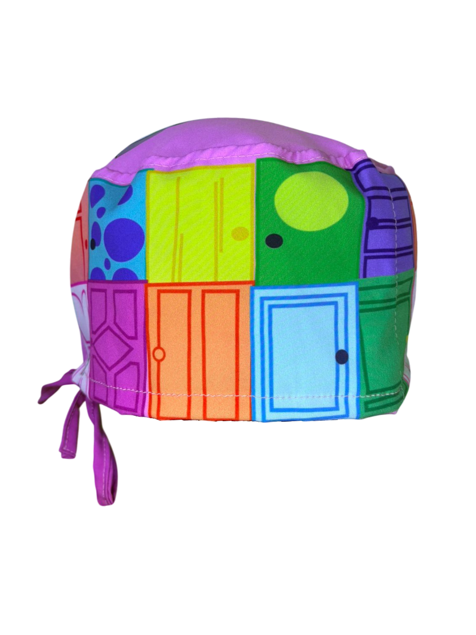 Gorro quirúrgico puertas coloridas