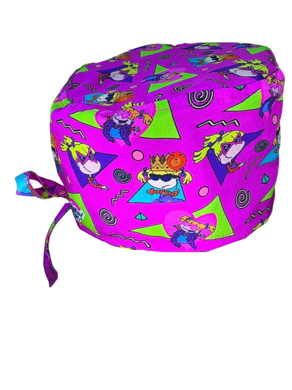 Gorro quirúrgico estampado retro