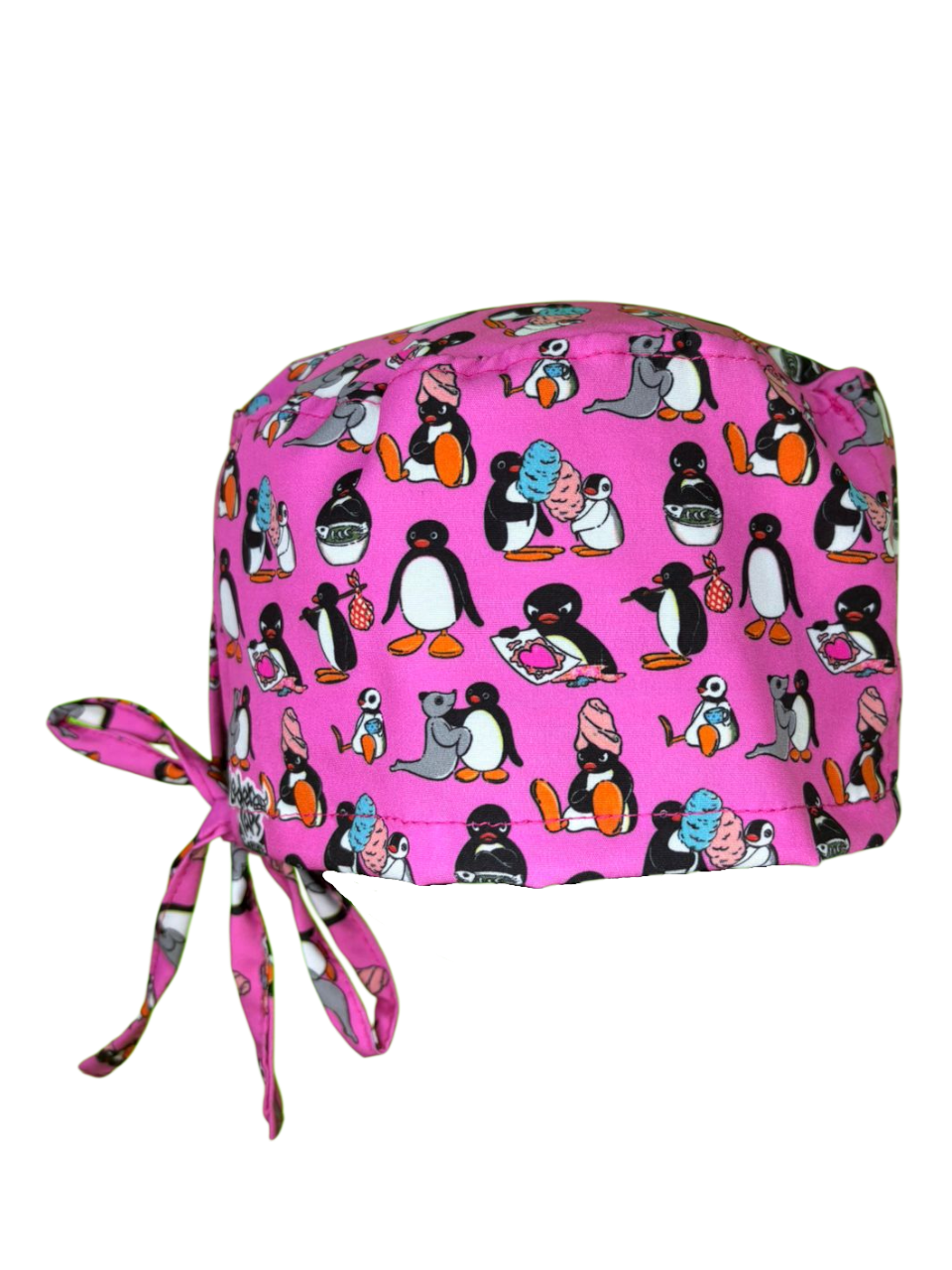 Gorro quirúrgico de pingüinos