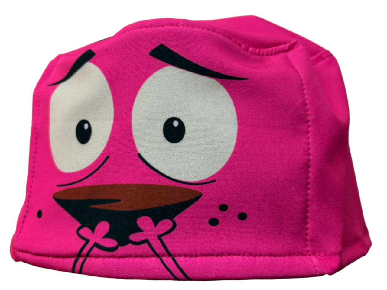 Gorro quirúrgico rosa con diseño animado