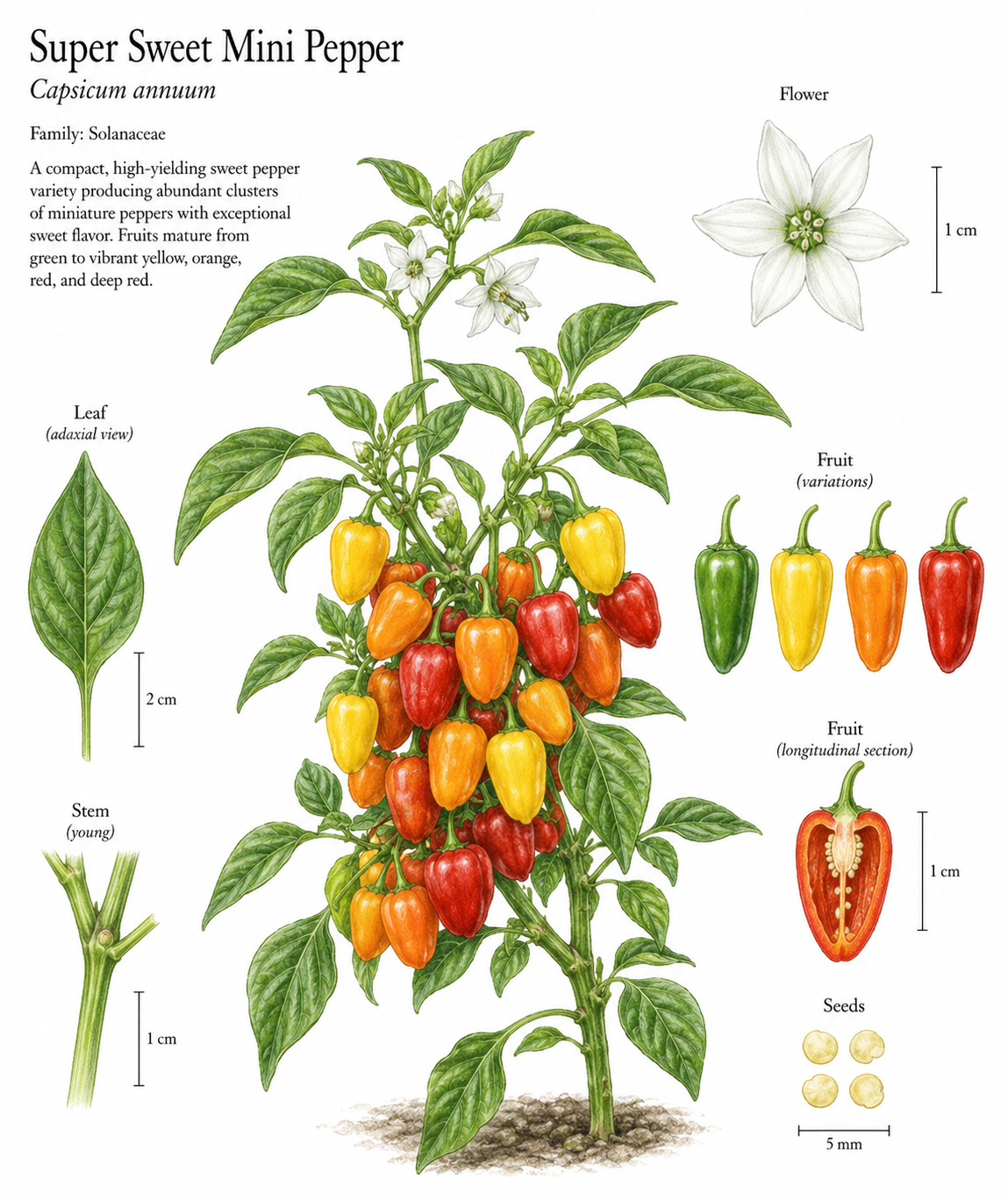 Super Sweet Mini Pepper Seeds