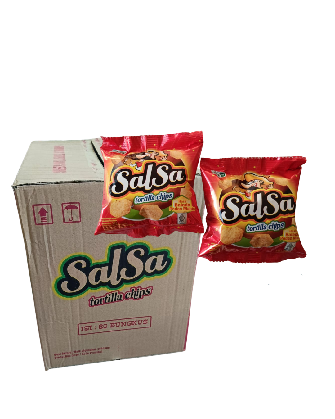 Salsa Tortilla Chips  1 Karton @ 80 pcs
