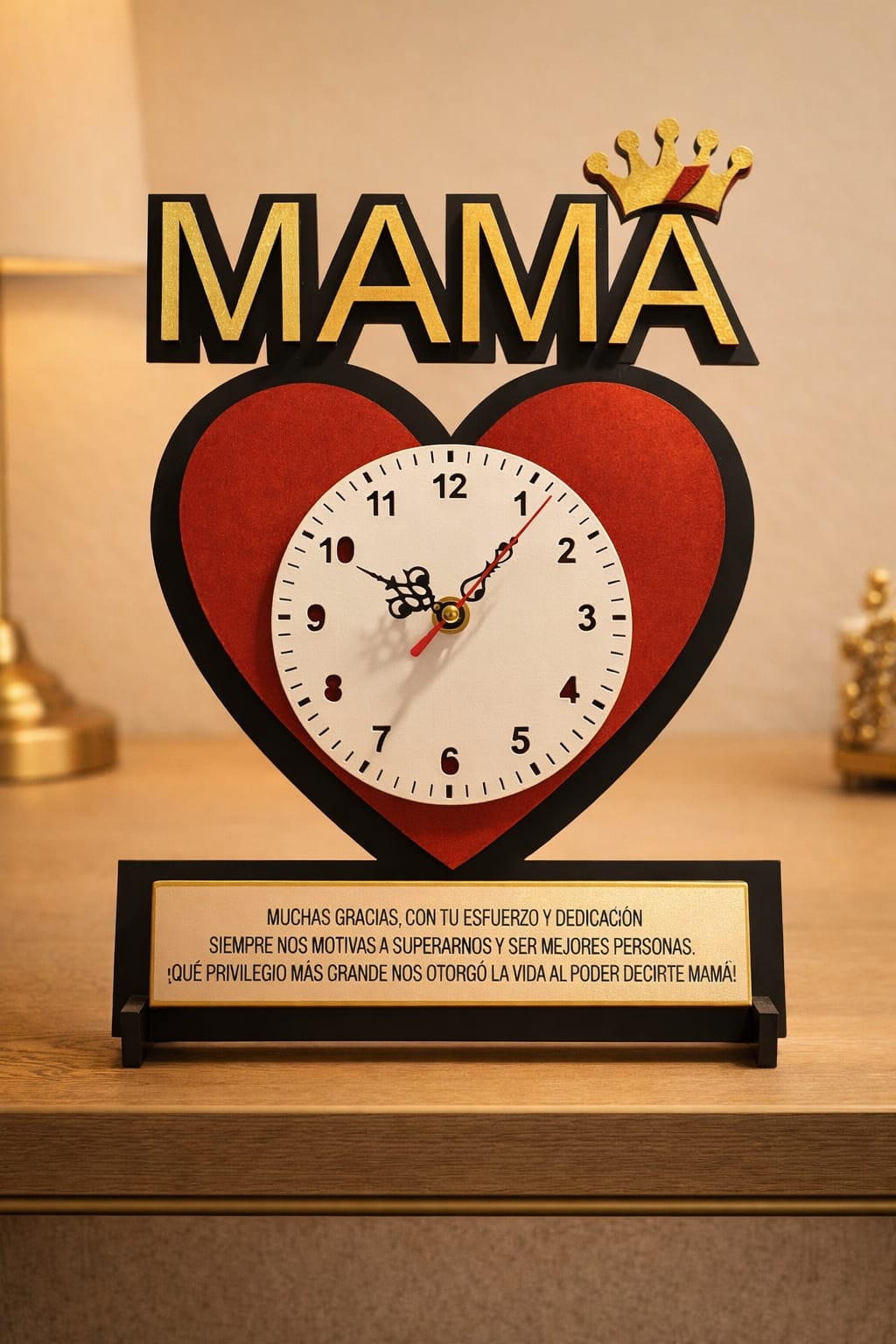 Reloj Personalizado “MAMÁ” con Mensaje Grabado