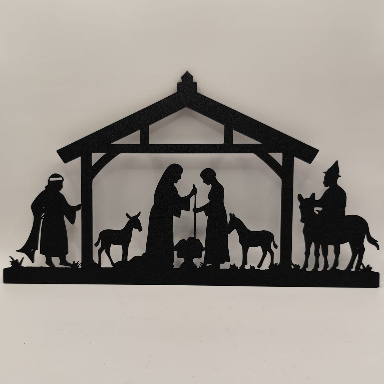 Weihnachtskrippe Fensterbild