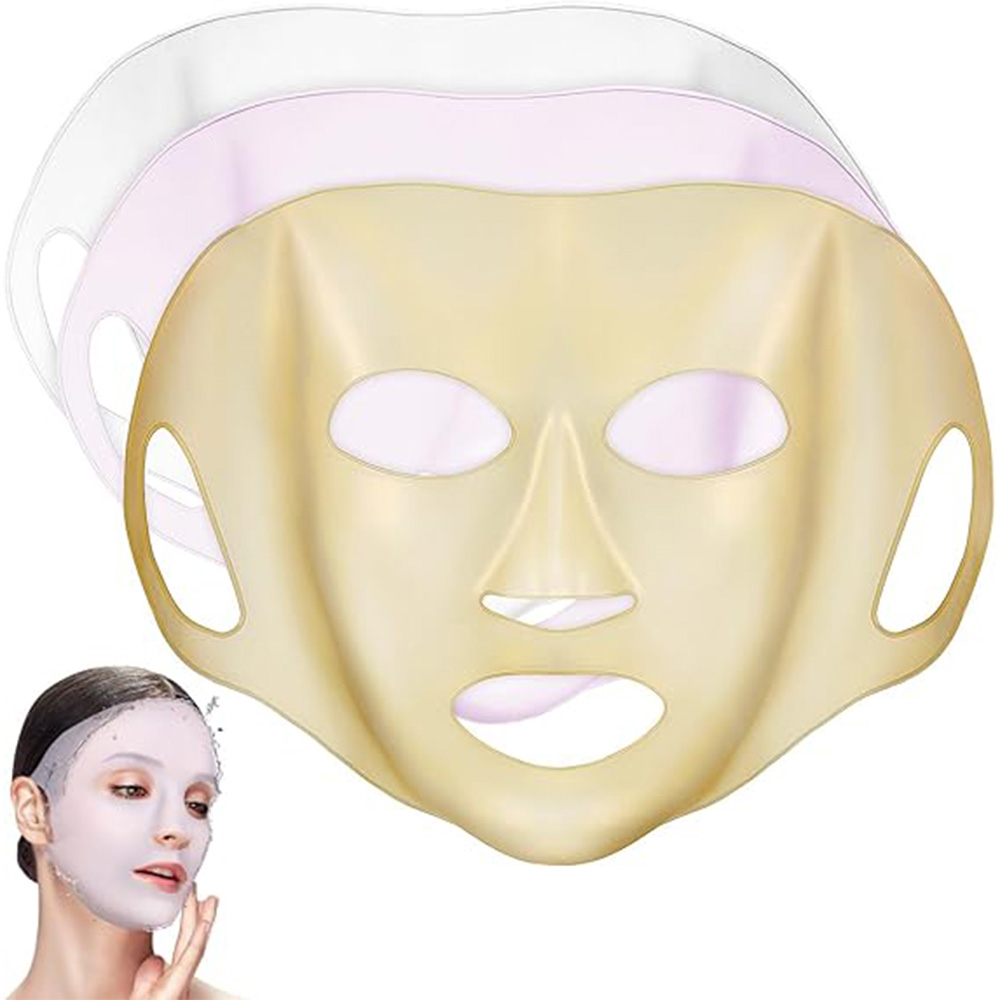 Didiseaon 3Pcs Reusable Silicone Face Mask Covers Set - Soft Non-Slip Skin Car