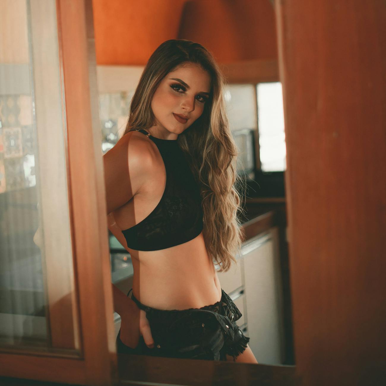 Womens Halterneck Backless Lace-Up Two-Piece Set — Premium Quality | Free Tracke