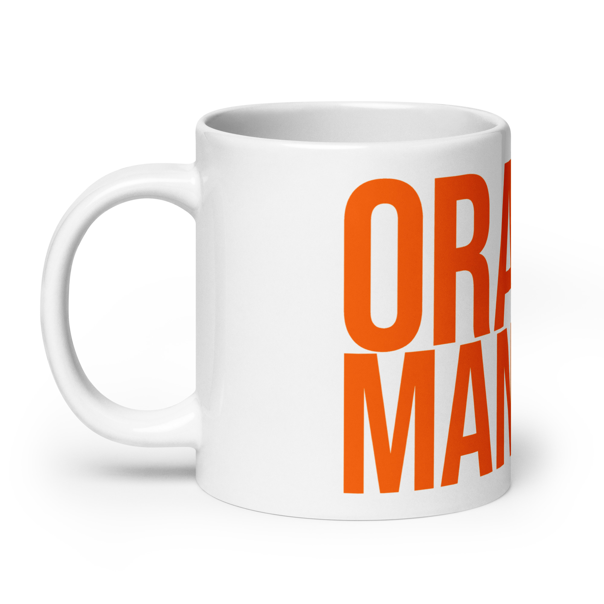 Orange Man Bad White Glossy Coffee Mug
