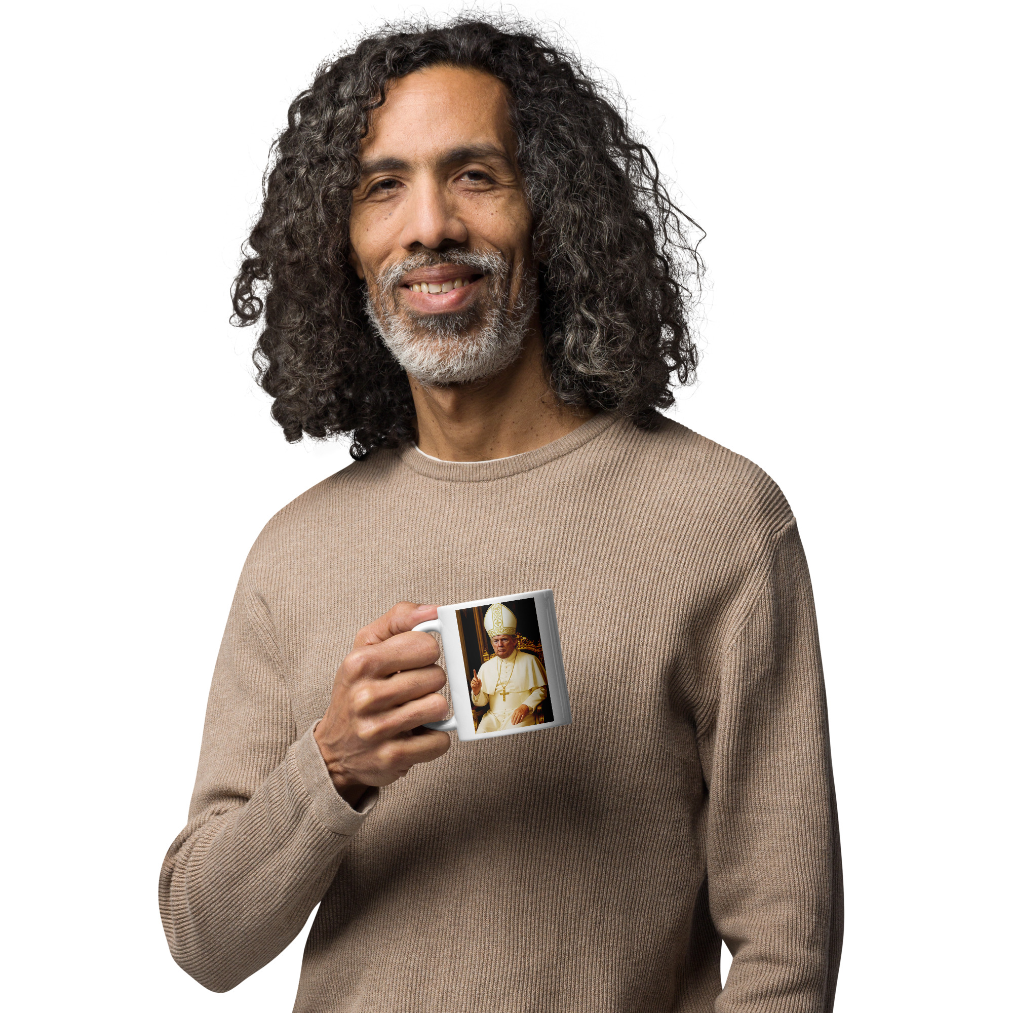 POTUS Pope White Glossy Coffee Mug