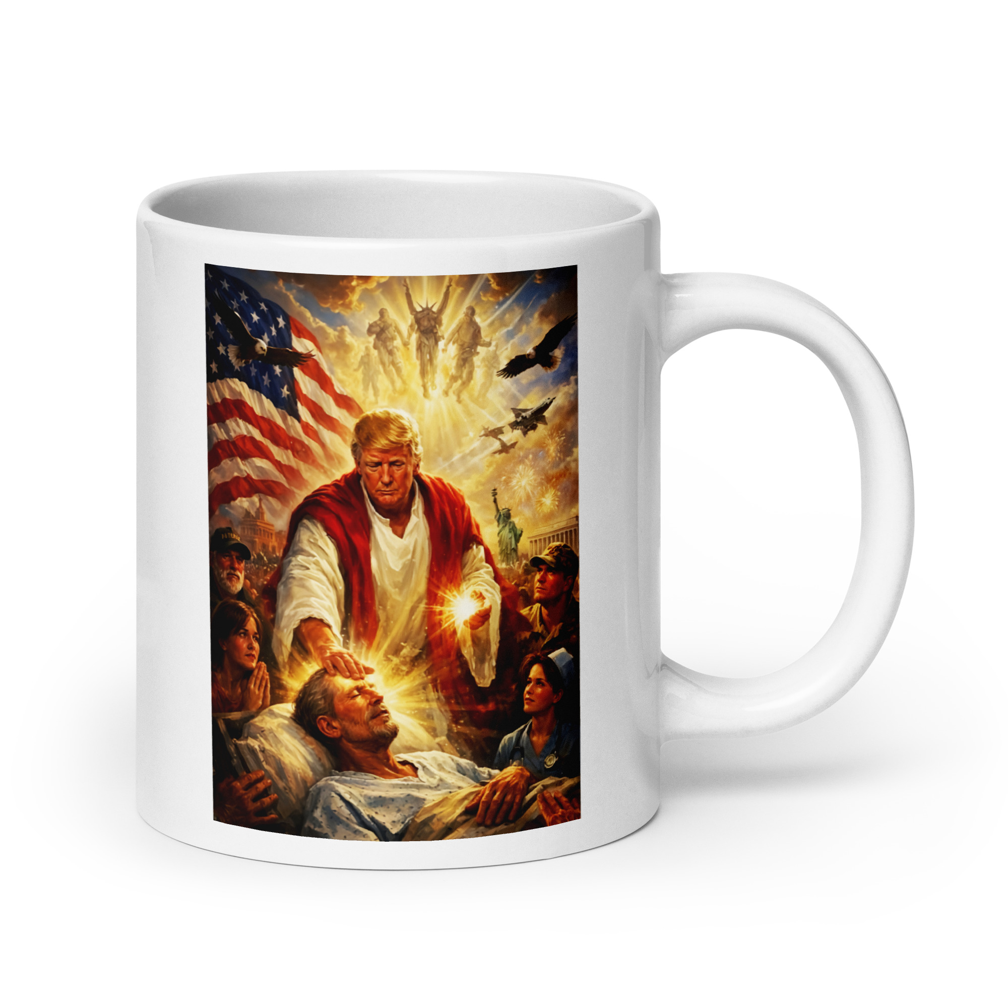 JESUS POTUS White Glossy Coffee Mug