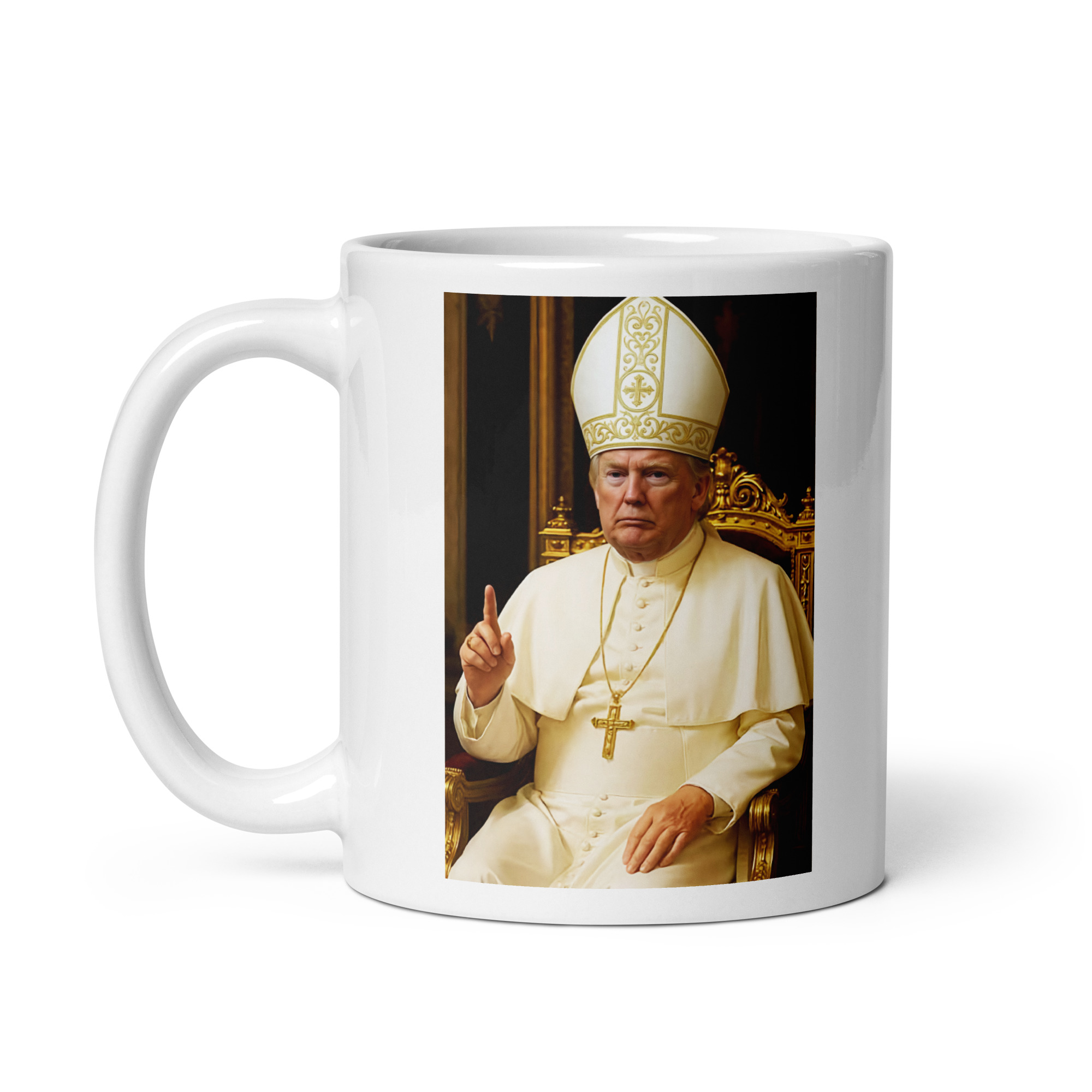 POTUS Pope White Glossy Coffee Mug
