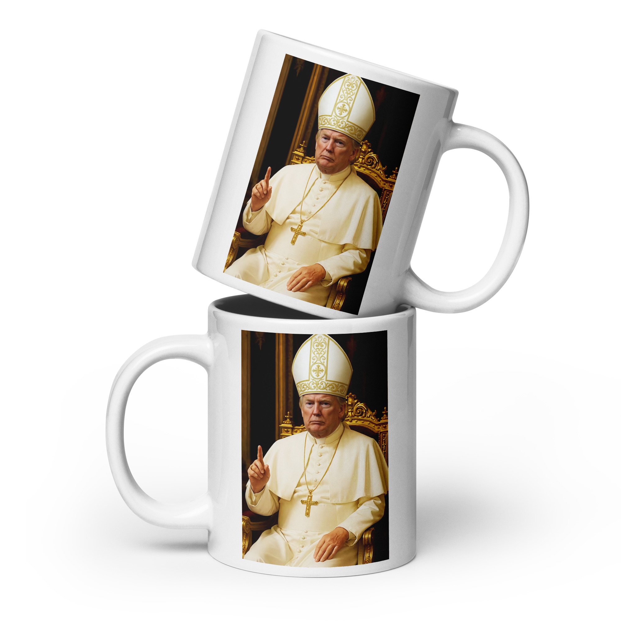 POTUS Pope White Glossy Coffee Mug