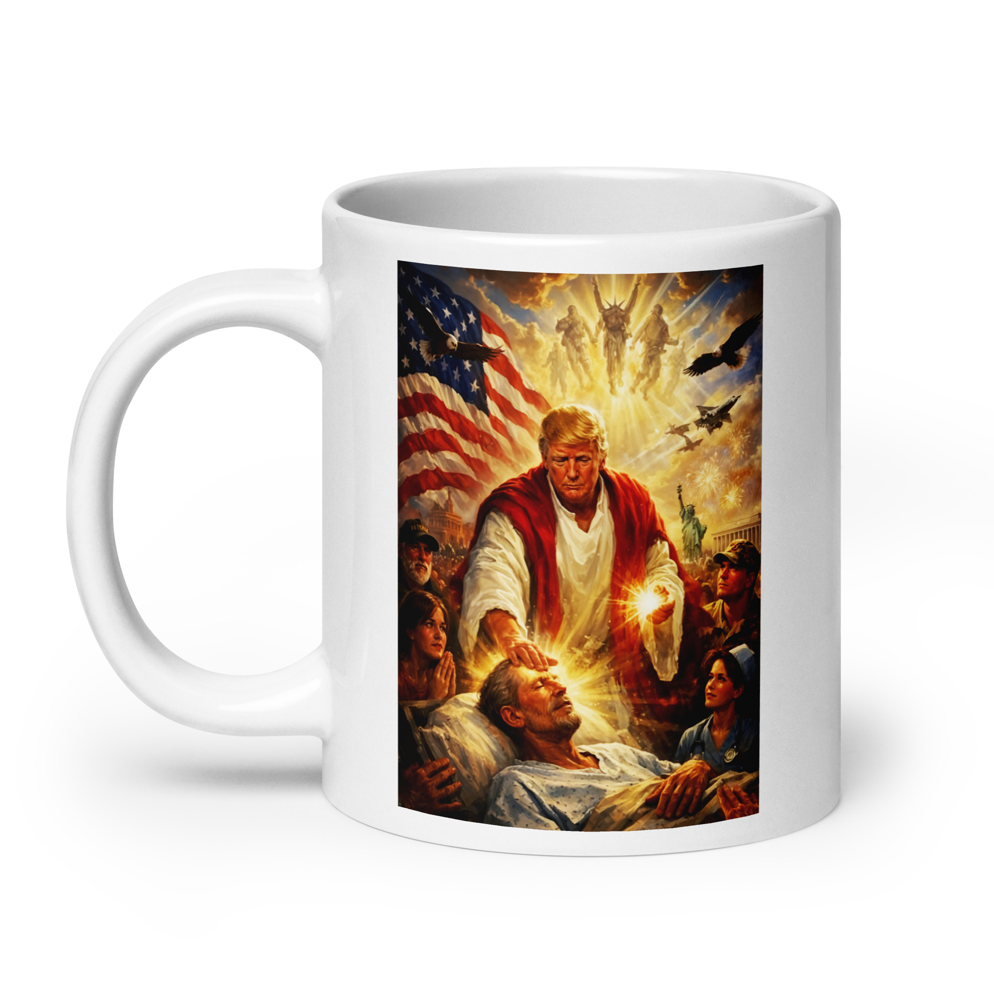 JESUS POTUS White Glossy Coffee Mug