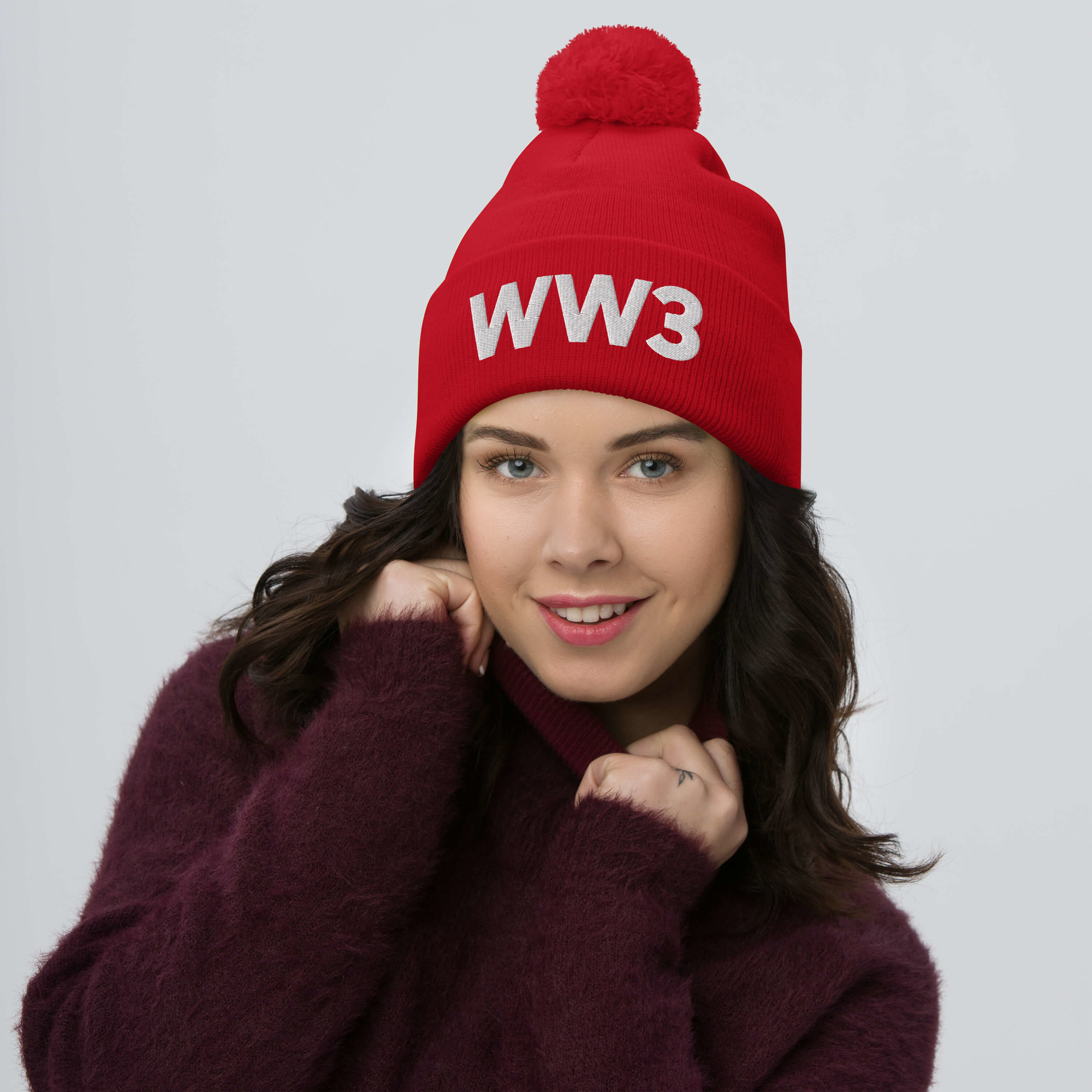 WW3 Pom-Pom Beanie