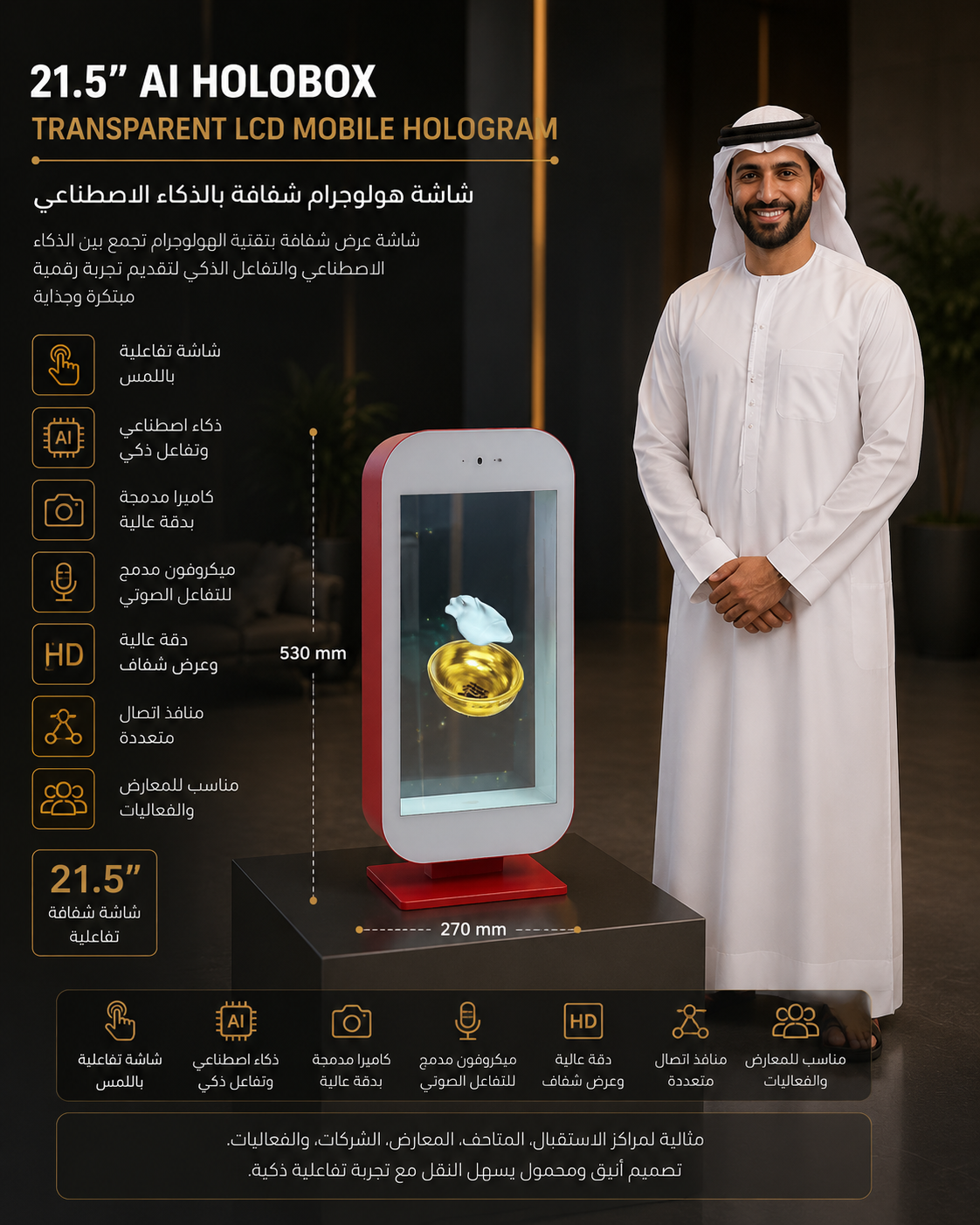 21.5inch AI Holobox 