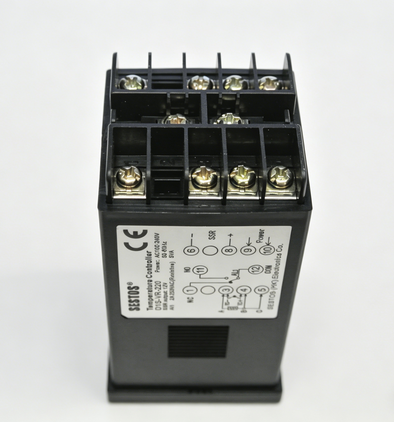 SESTOS B2E-2R-24 Repeat Cycle Digital Twin Timer Relay, AC/DC 12-24V, NPN/PNP Input Switchable, Programmable Dual Output