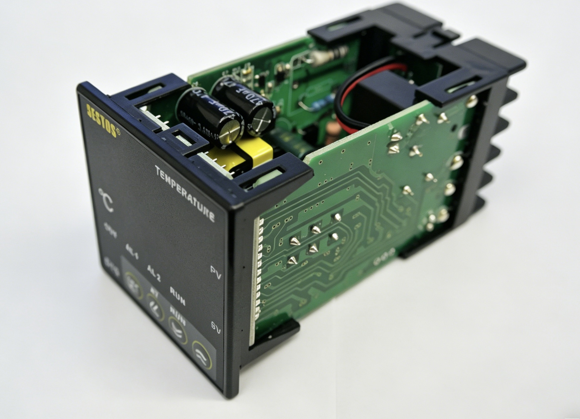 SESTOS B2E-2R-220 Repeat Cycle Digital Twin Timer Relay, AC 100-240V, NPN/PNP Input Switchable, Programmable Dual Output