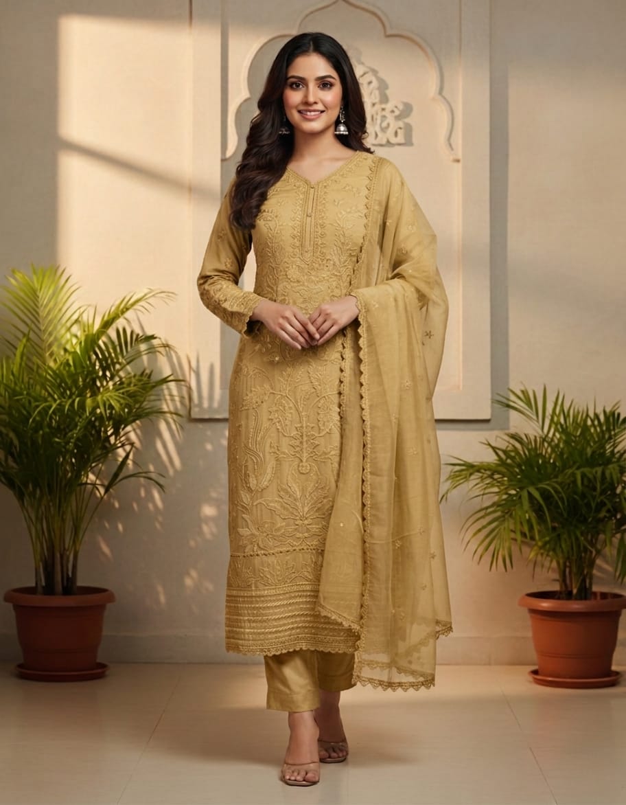 Embroidered Salwar material