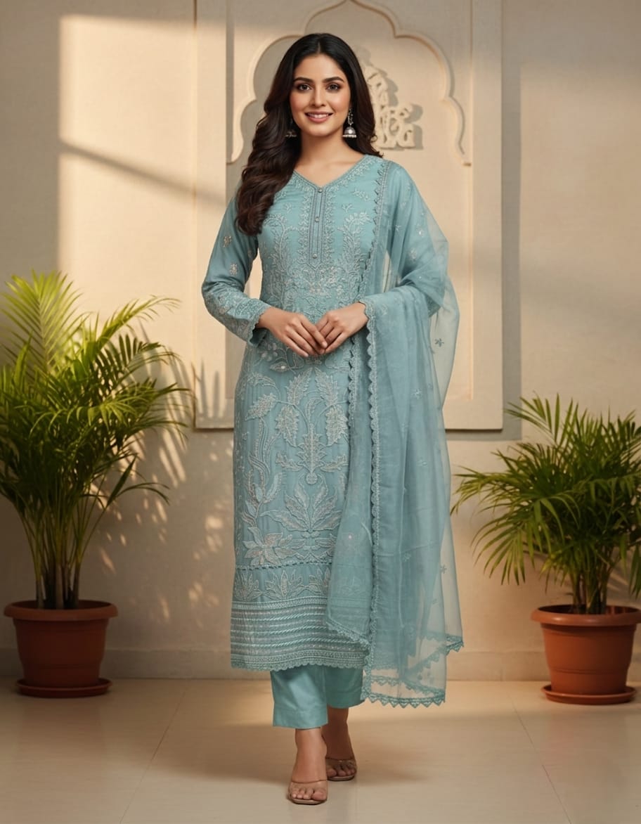 Embroidered Salwar material