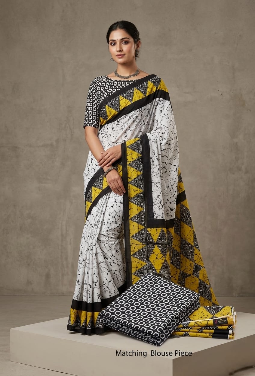 Printed Mul Cotton Saree