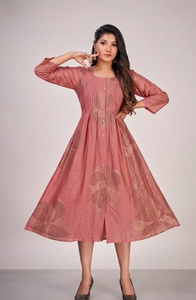 Dusky Rose Printed Kurti