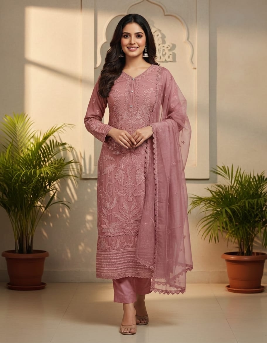 Embroidered Salwar material
