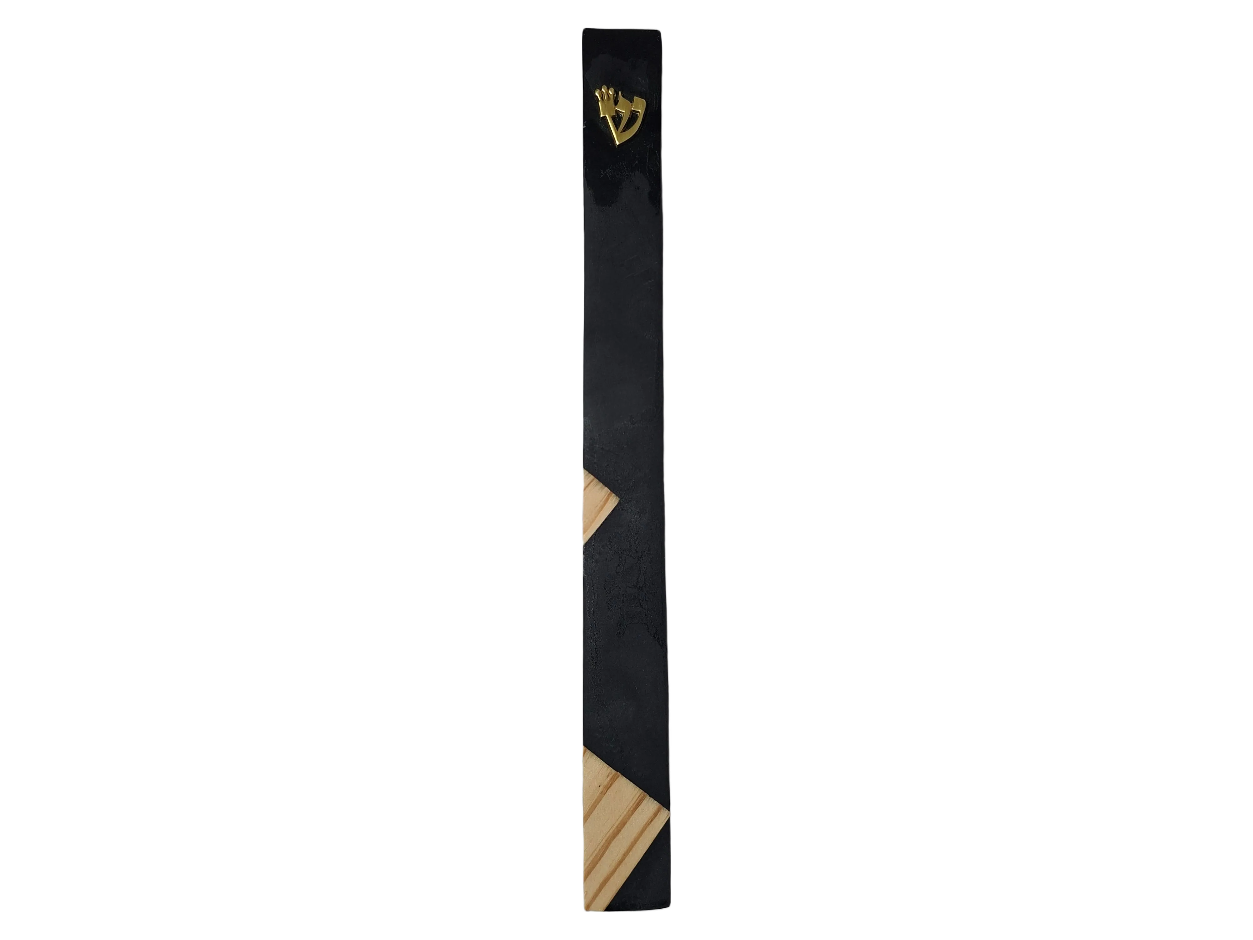 בית מזוזה אפוקסי ועץ זית גוון שחור 