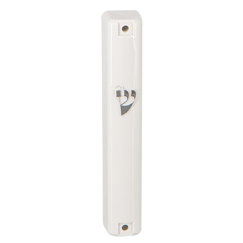White Mezuzah Case