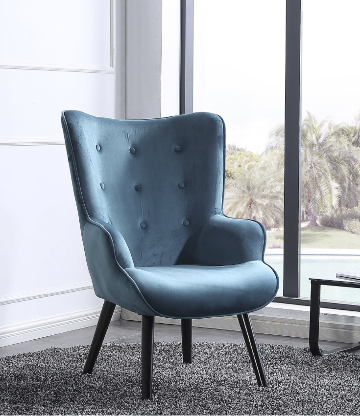 Butaca Voss Verde Aguamarina | Diseño Moderno con Patas Nórdicas