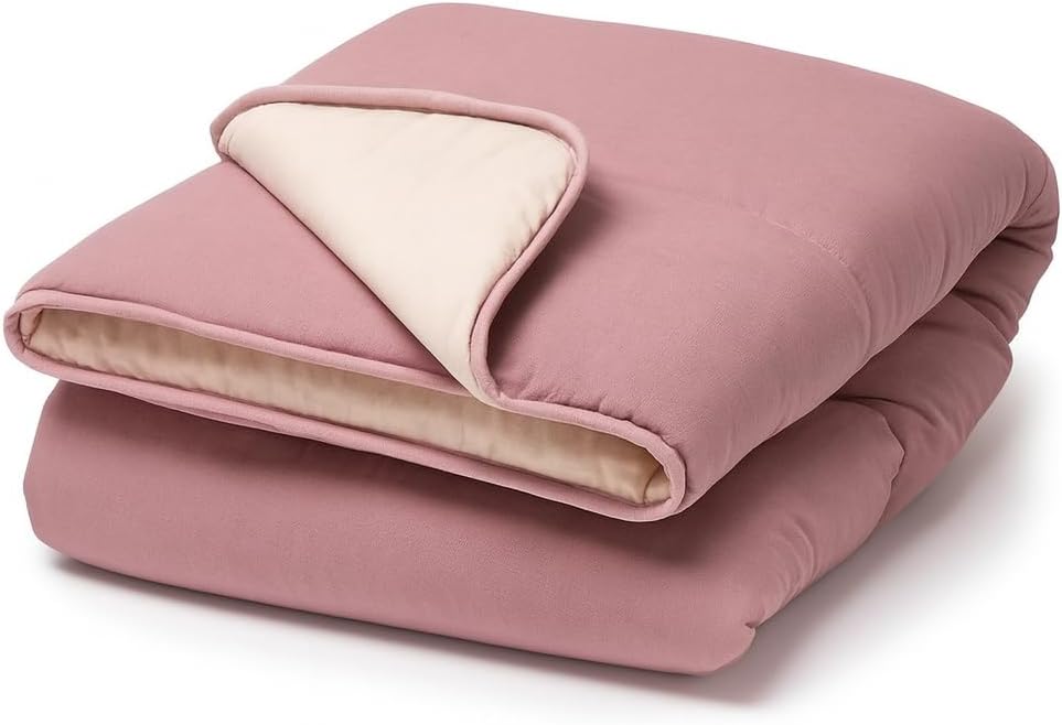 Edredón Nórdico Reversible Rosa oscuro y claro | Suave, Cálido y Ligero