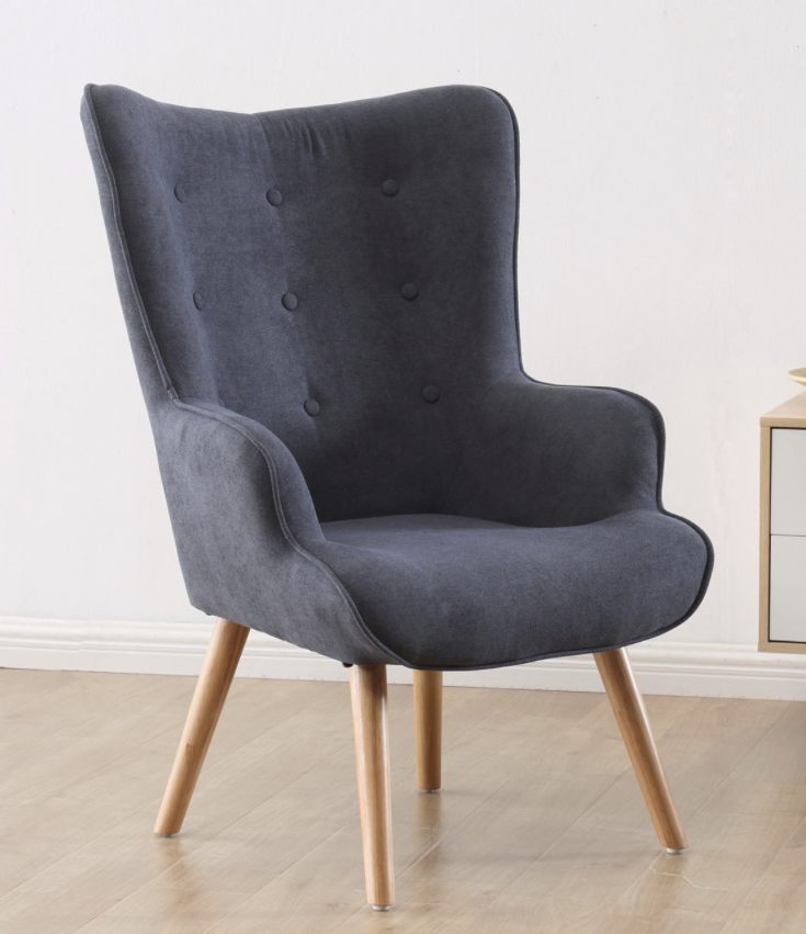 Butaca Voss Gris | Diseño Moderno con Patas Nórdicas