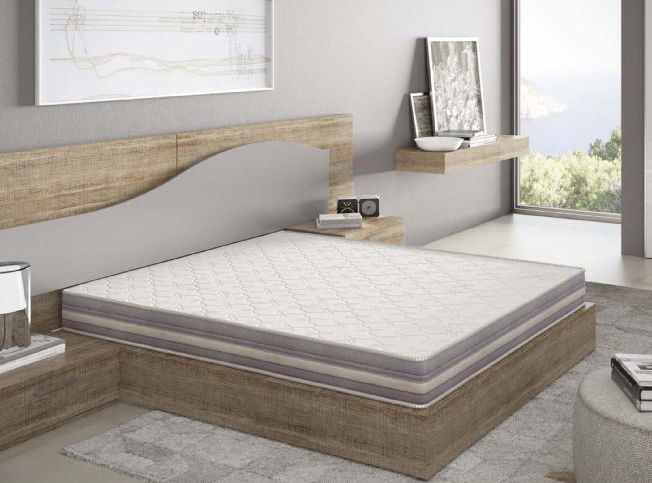 Oferta Colchón Visco 20 cm HR 33 kg ¡Stock Limitado! Firmeza Media y Alta Adaptabilidad/Fin del modelo