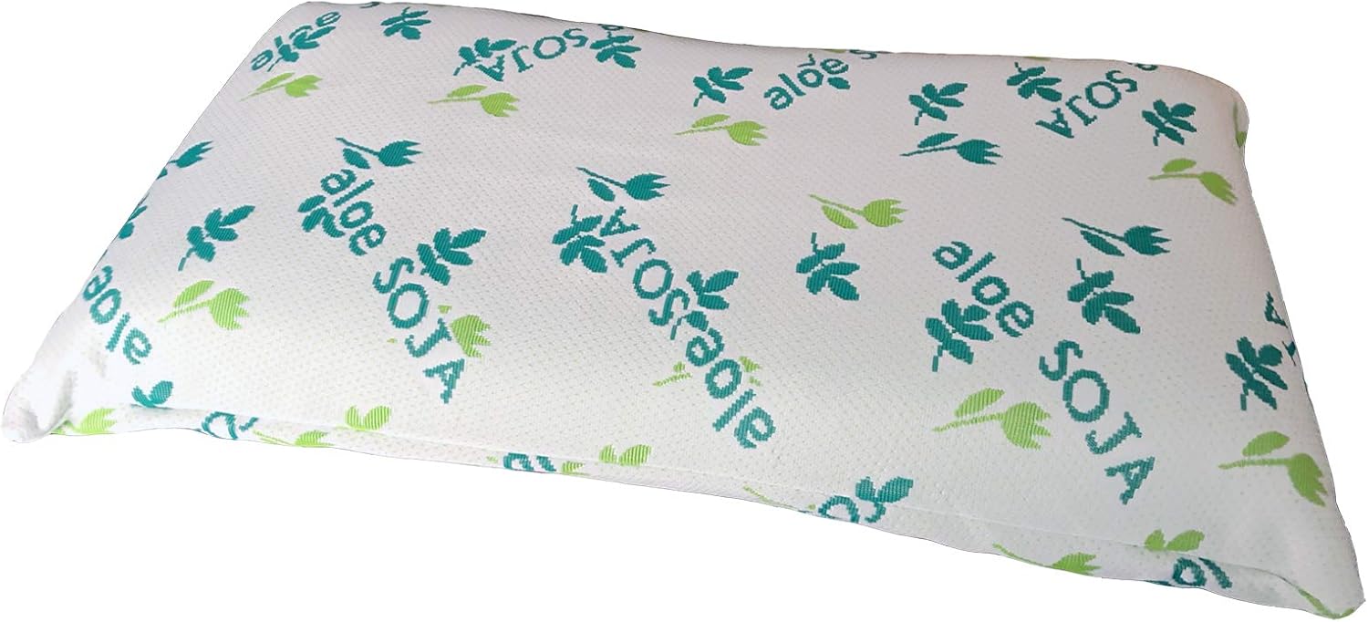 Almohada Viscoelástica Aloe Vera Nature | Alineación Cervical y Descanso Profundo