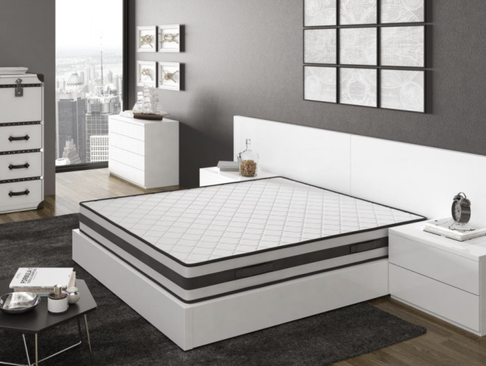 Oferta Colchón Visco 22  ¡Stock Limitado! Firmeza Media y Alta Adaptabilidad