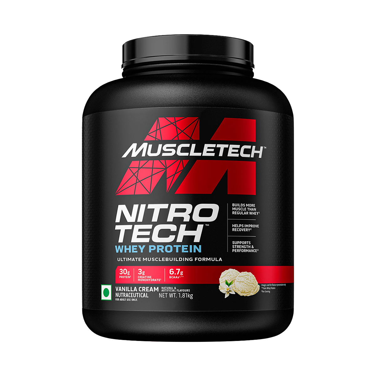 Muscletech NitroTech Whey Protein Vanilla Cream