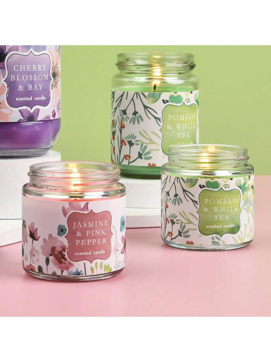 Jasmine & Pink Pepper Scented Candle