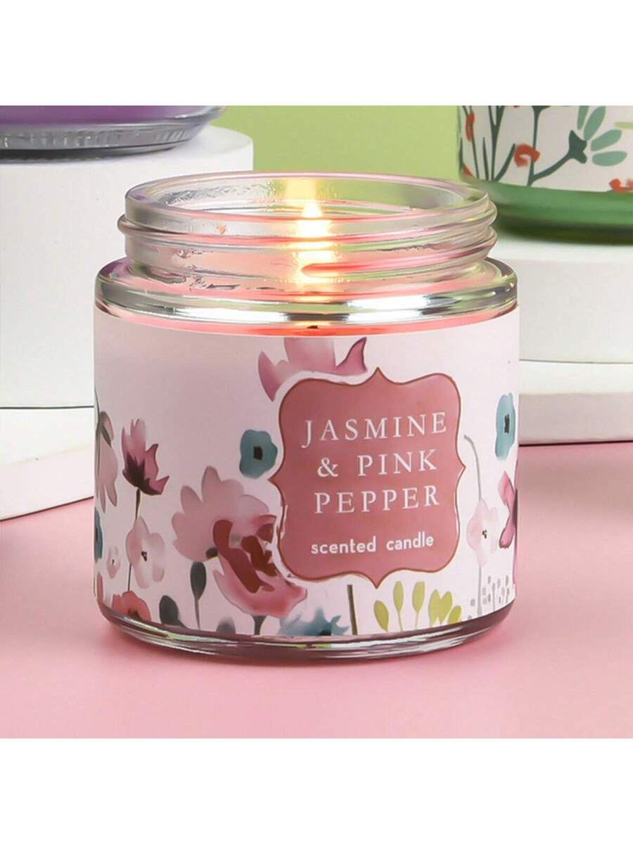 Jasmine & Pink Pepper Scented Candle