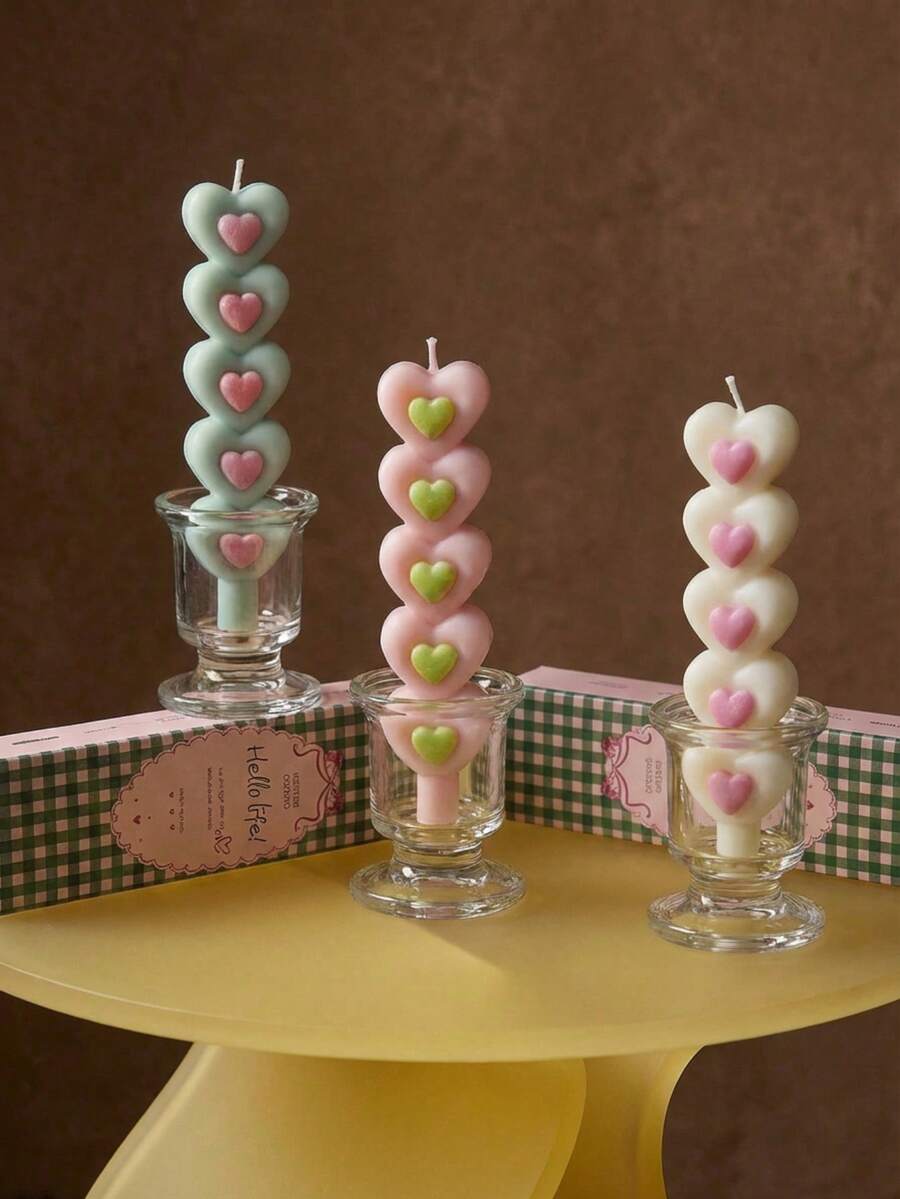 Heart Shape Decorative Candles